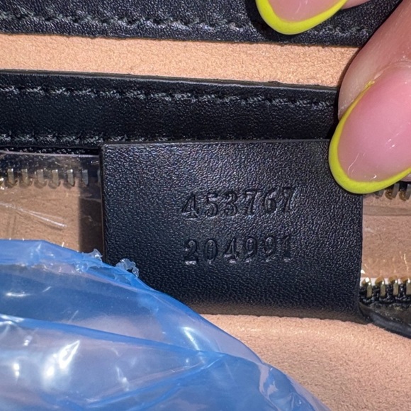 GUCCI Nappa Bamboo Nymphaea Top Handle Satchel Bag Black with Dustbag - Picture 16 of 16